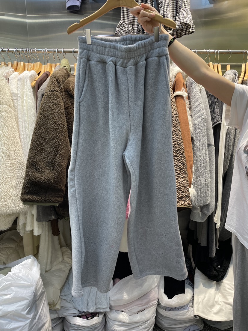 MENDL S東大門㊣直郵女裝新品職業休閑熱賣人氣休閑褲刺繡絨MENDL S休閑褲圖色2