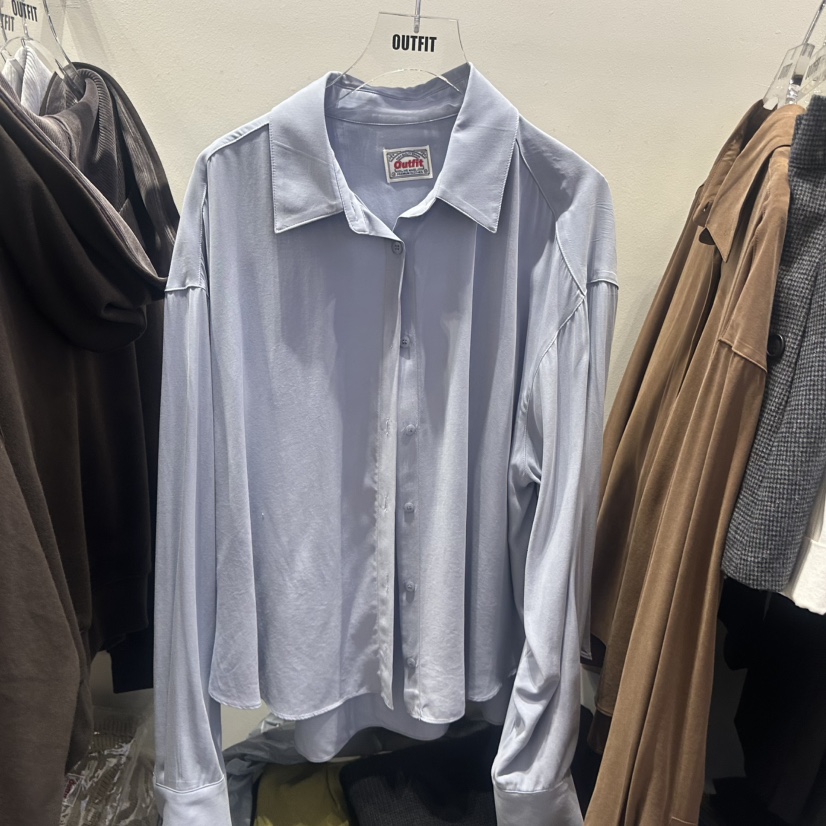 OUTFIT東大門㊣直郵女裝新品25秋冬休閑人氣職業襯衫蕾絲衫OUTFIT襯衫/蕾絲衫圖色1