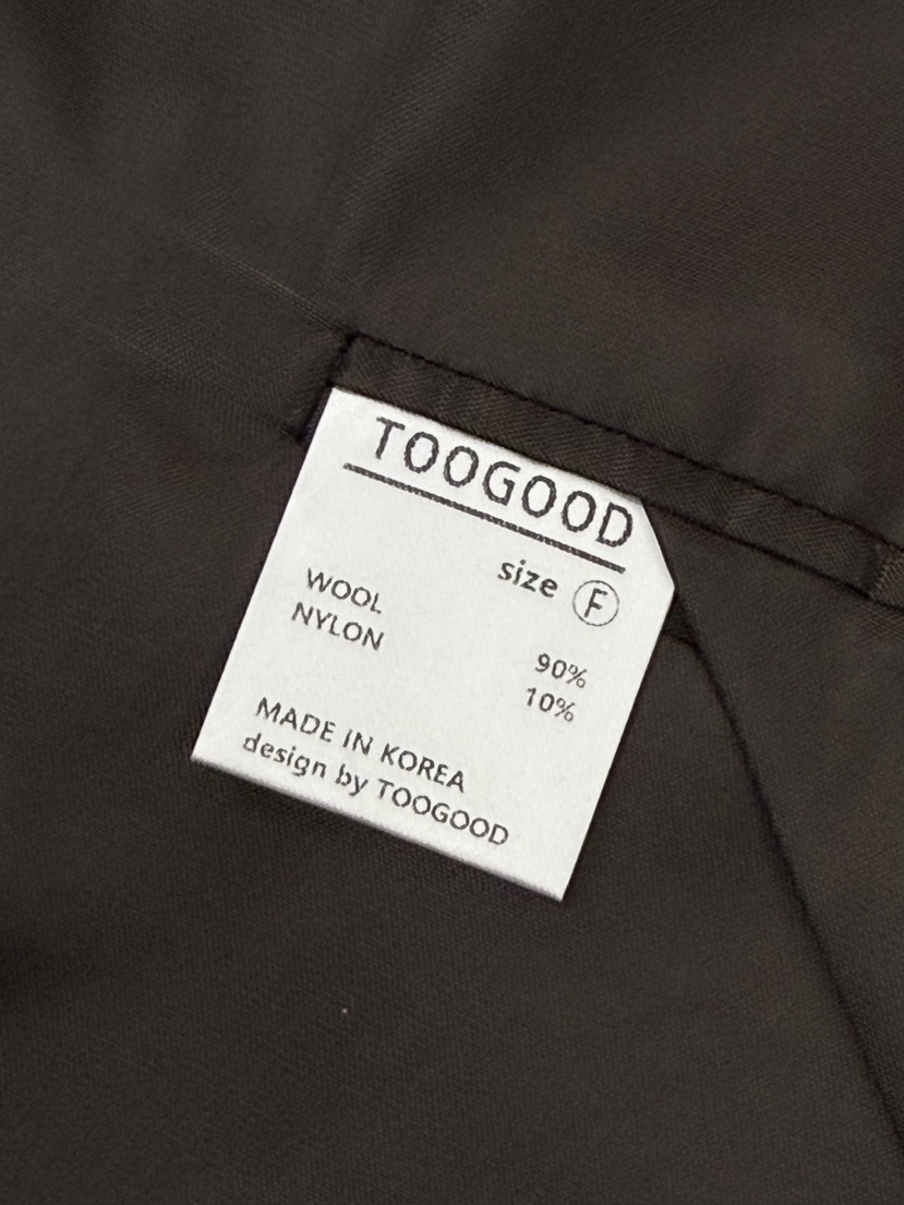 TOOGOOD東大門㊣實拍女士新款人氣職業休閑推薦中長款大衣羊毛TOOGOOD中長款大衣