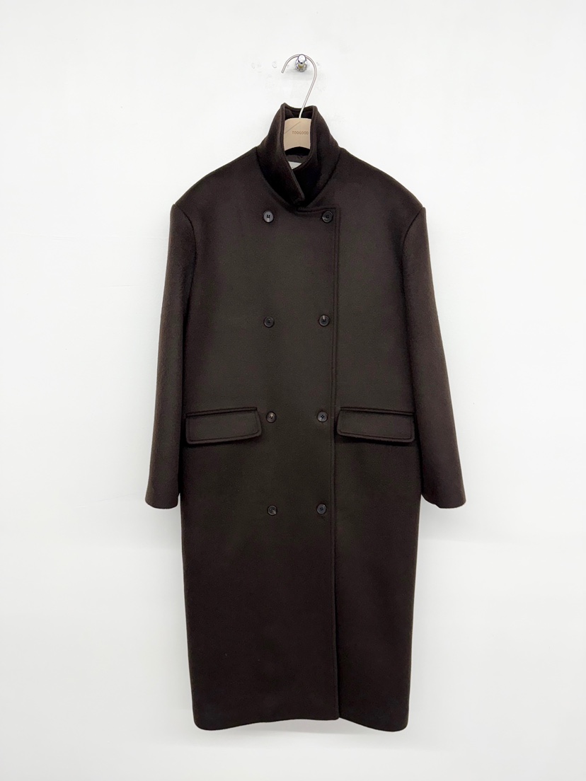 TOOGOOD東大門㊣實拍女士新款人氣職業休閑推薦中長款大衣羊毛TOOGOOD中長款大衣圖色2棕色