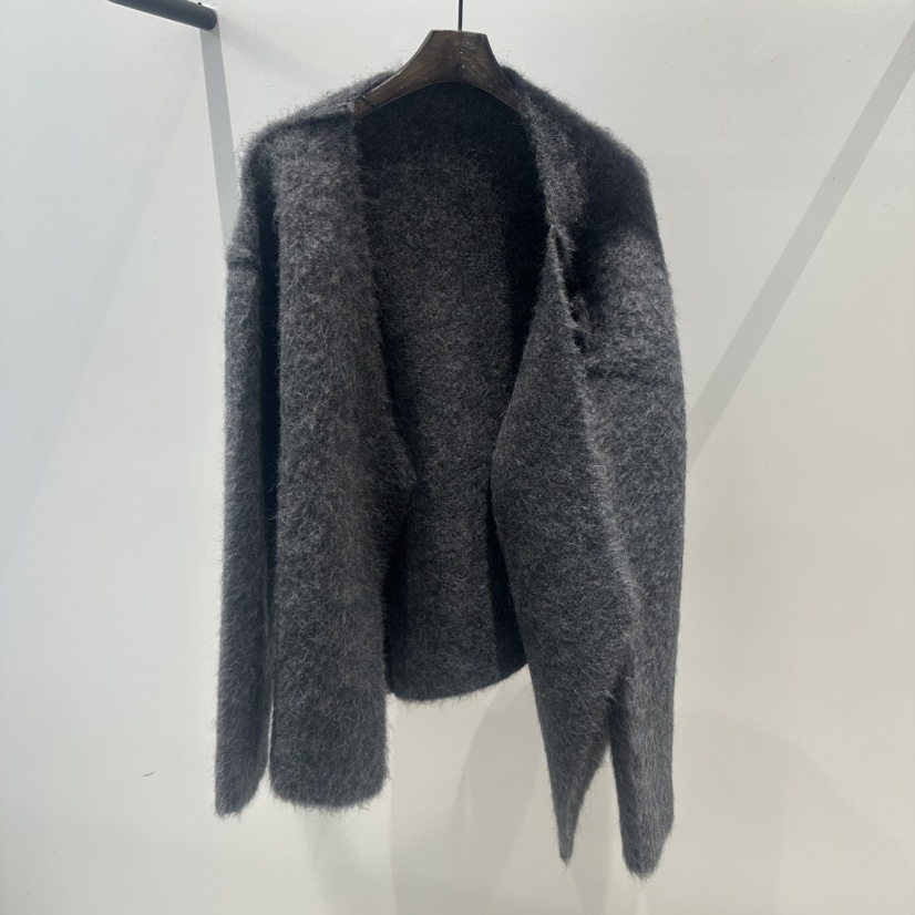 JANE BIRKIN東大門㊣實拍女裝新款熱賣職業推薦時尚毛衣羊駝JANE BIRKIN設計師品牌毛衣圖色1灰色