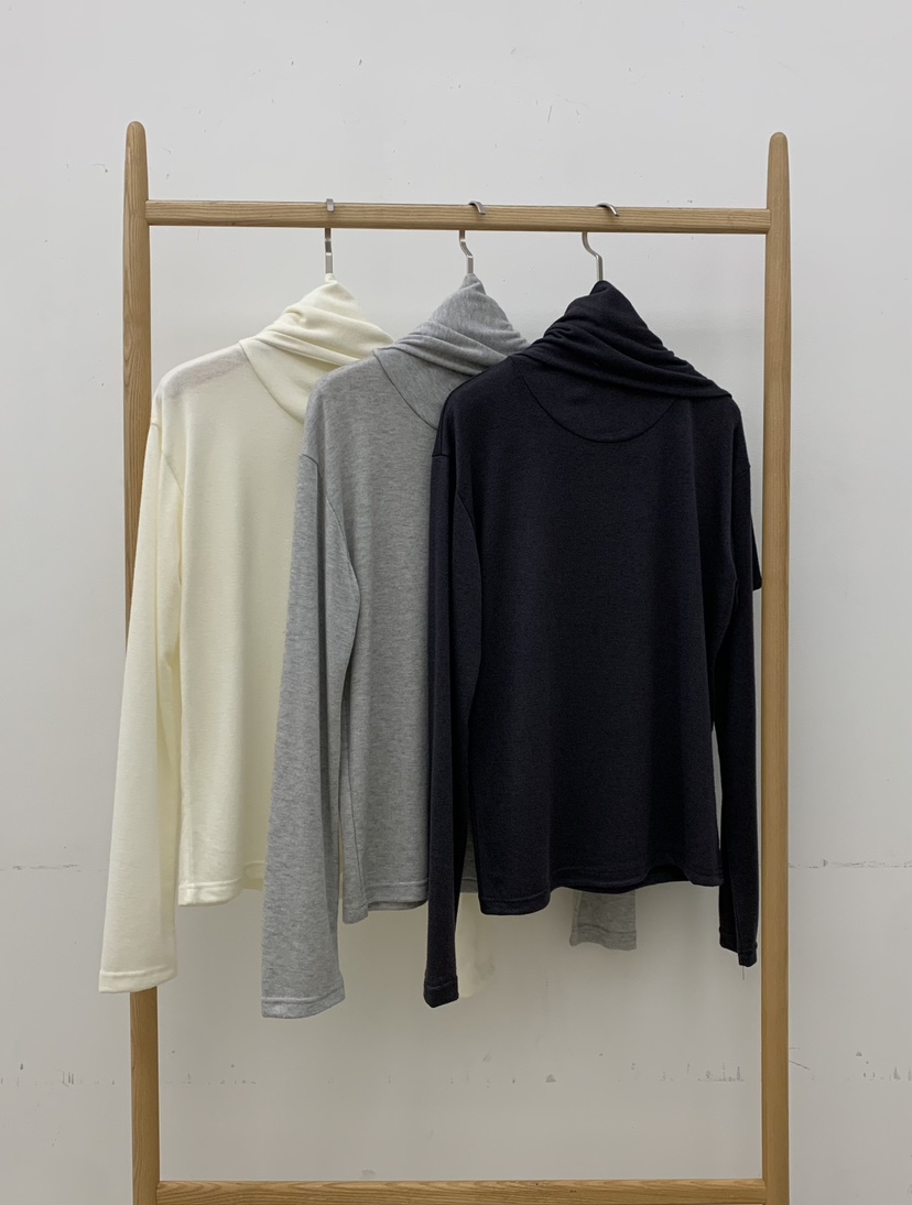 B_GARDER東大門㊣實拍女士新款熱賣推薦25秋冬職業長袖T恤圍巾B.GARDER長袖T恤