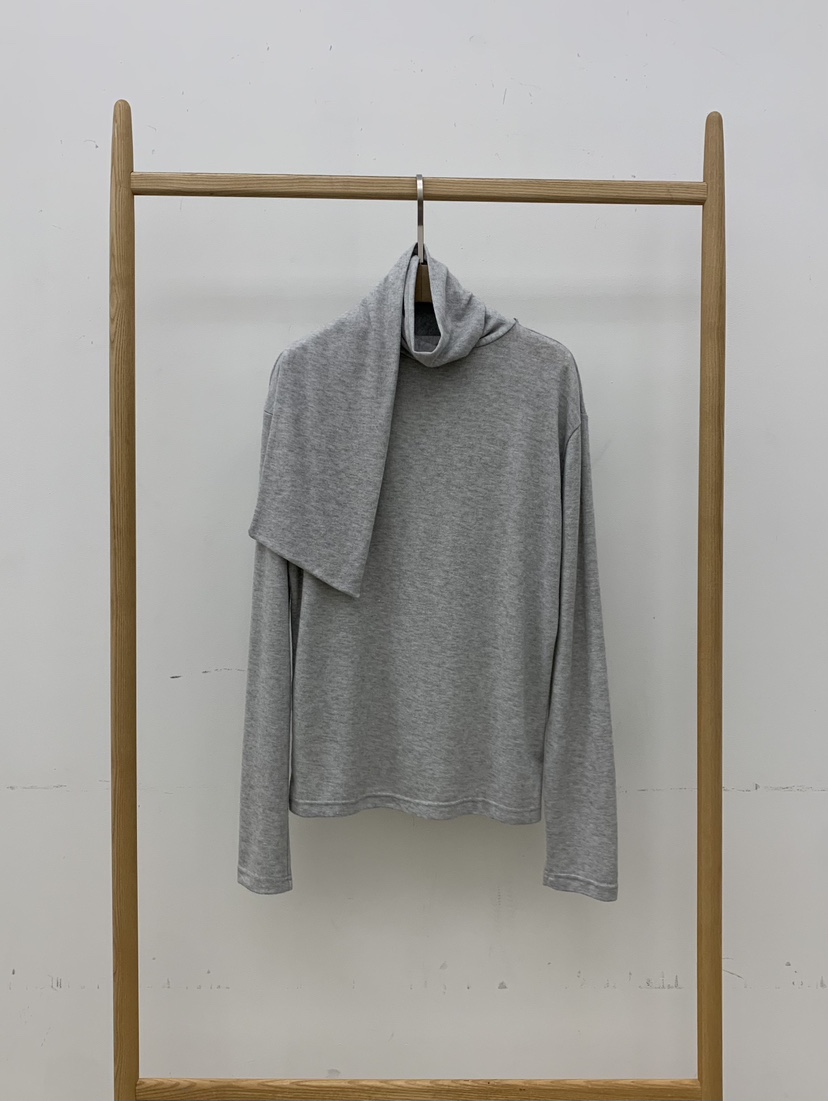 B_GARDER東大門㊣實拍女士新款熱賣推薦25秋冬職業長袖T恤圍巾B.GARDER長袖T恤圖色2