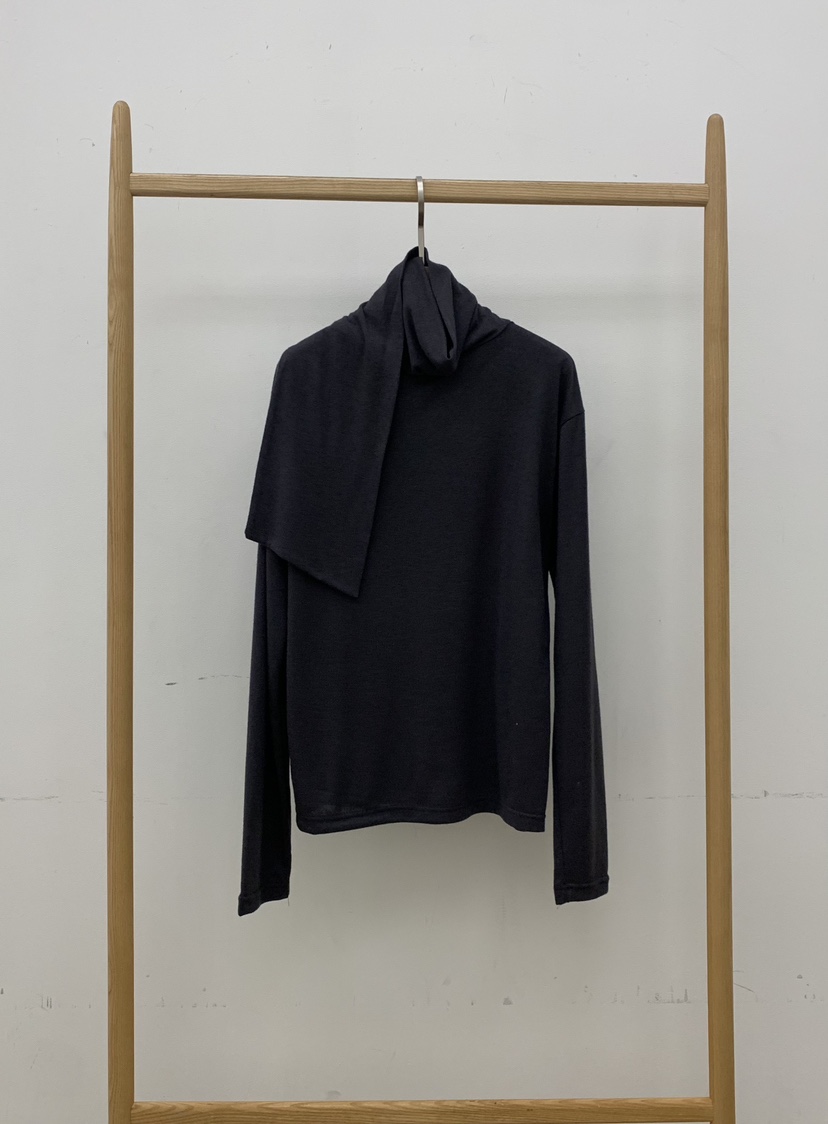 B_GARDER東大門㊣實拍女士新款熱賣推薦25秋冬職業長袖T恤圍巾B.GARDER長袖T恤圖色3