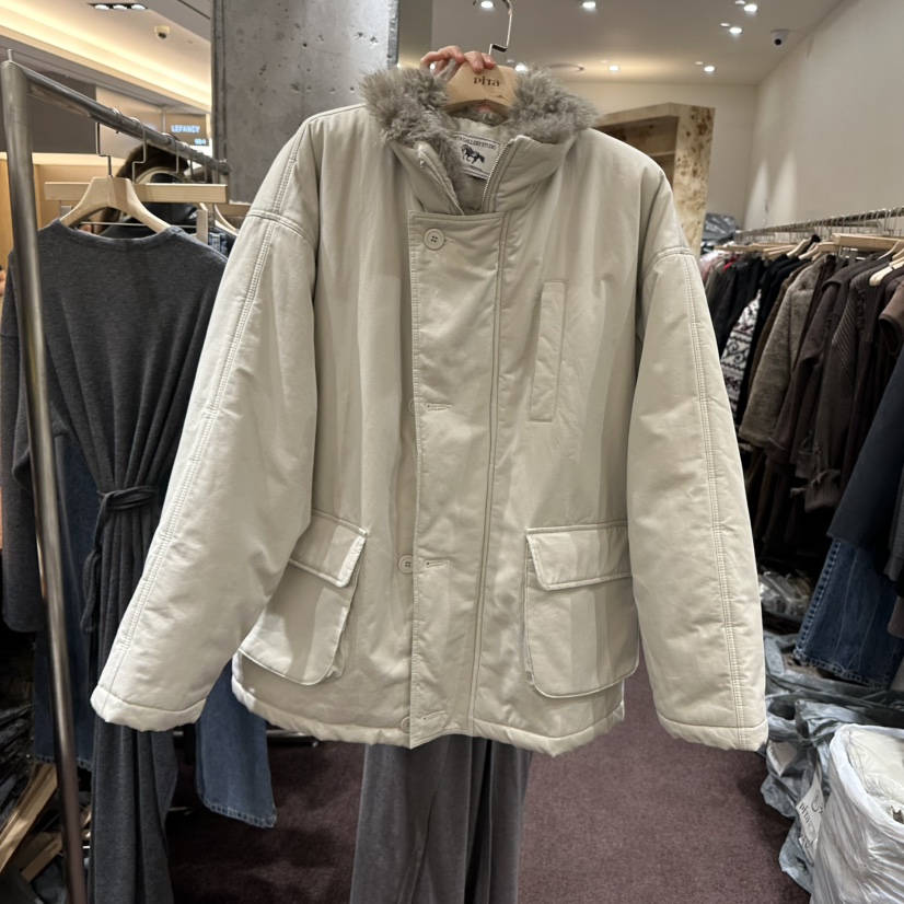 PITA韓國代購㊣女士新款25秋冬熱賣人氣休閑推薦職業短款棉服THE VERLIN/piTa短款棉服圖色1