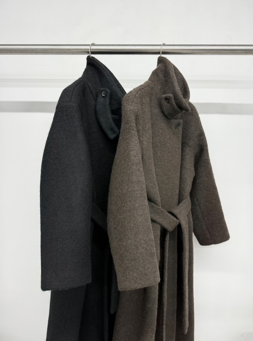 TOOGOOD東大門㊣實拍女士新款人氣時尚推薦中長款大衣含腰帶TOOGOOD中長款大衣