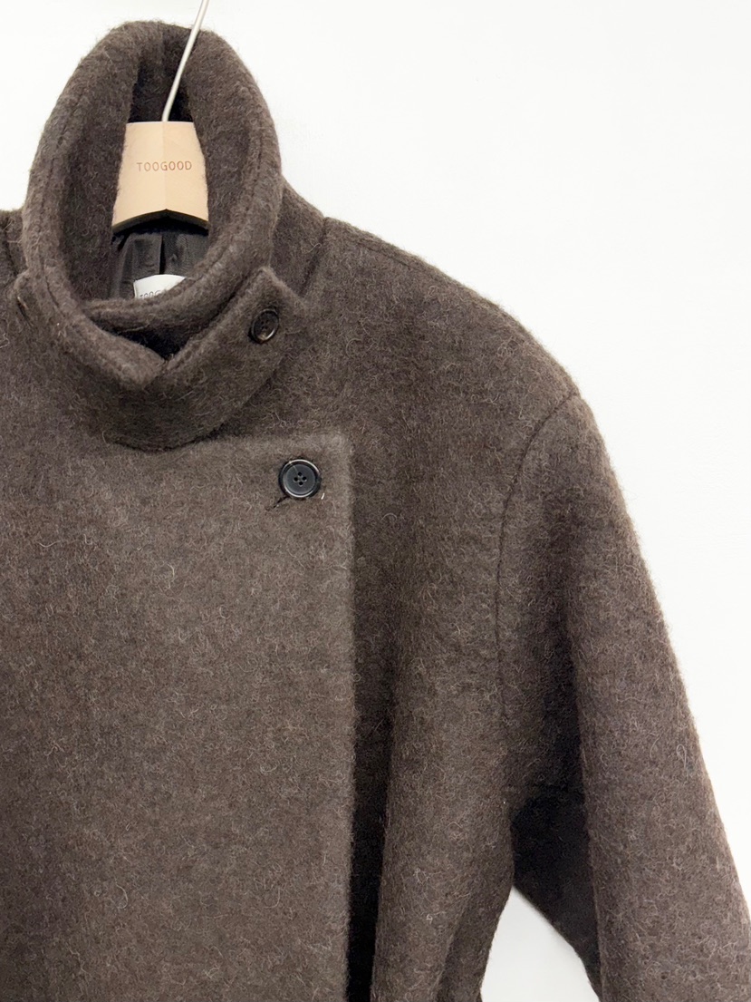 TOOGOOD東大門㊣實拍女士新款人氣時尚推薦中長款大衣含腰帶TOOGOOD中長款大衣