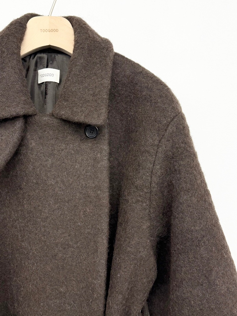 TOOGOOD東大門㊣實拍女士新款人氣時尚推薦中長款大衣含腰帶TOOGOOD中長款大衣