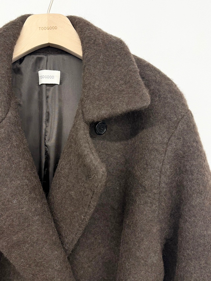 TOOGOOD東大門㊣實拍女士新款人氣時尚推薦中長款大衣含腰帶TOOGOOD中長款大衣