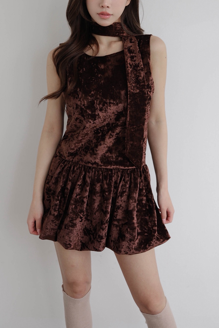 SLIT韓國代購㊣女士新款時尚休閑熱賣25秋冬職業連衣裙含脖帶SLIT連衣裙