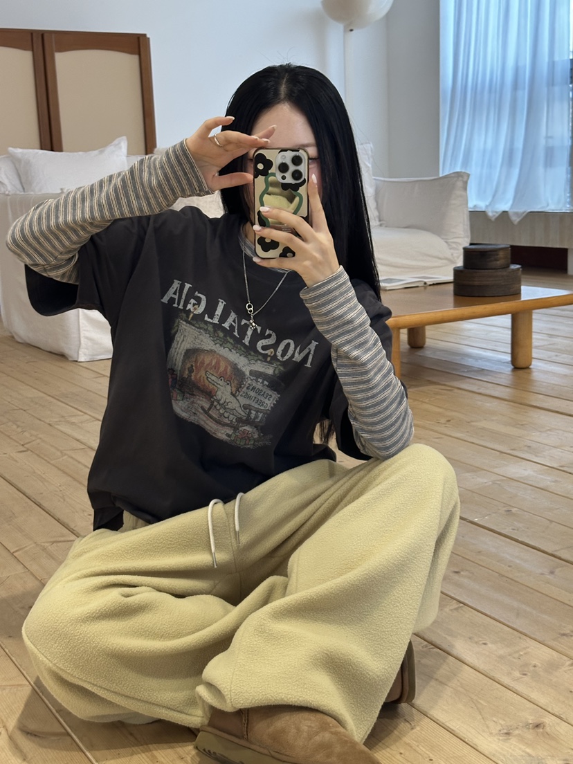 I MFACT韓國直郵㊣女裝新款人氣熱賣時尚職業25秋冬T恤不含內搭I MFACTT恤