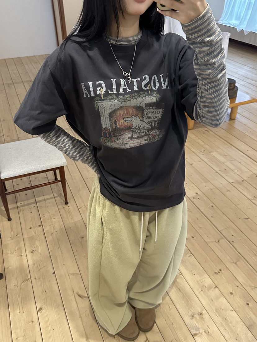 I MFACT韓國直郵㊣女裝新款人氣熱賣時尚職業25秋冬T恤不含內搭I MFACTT恤