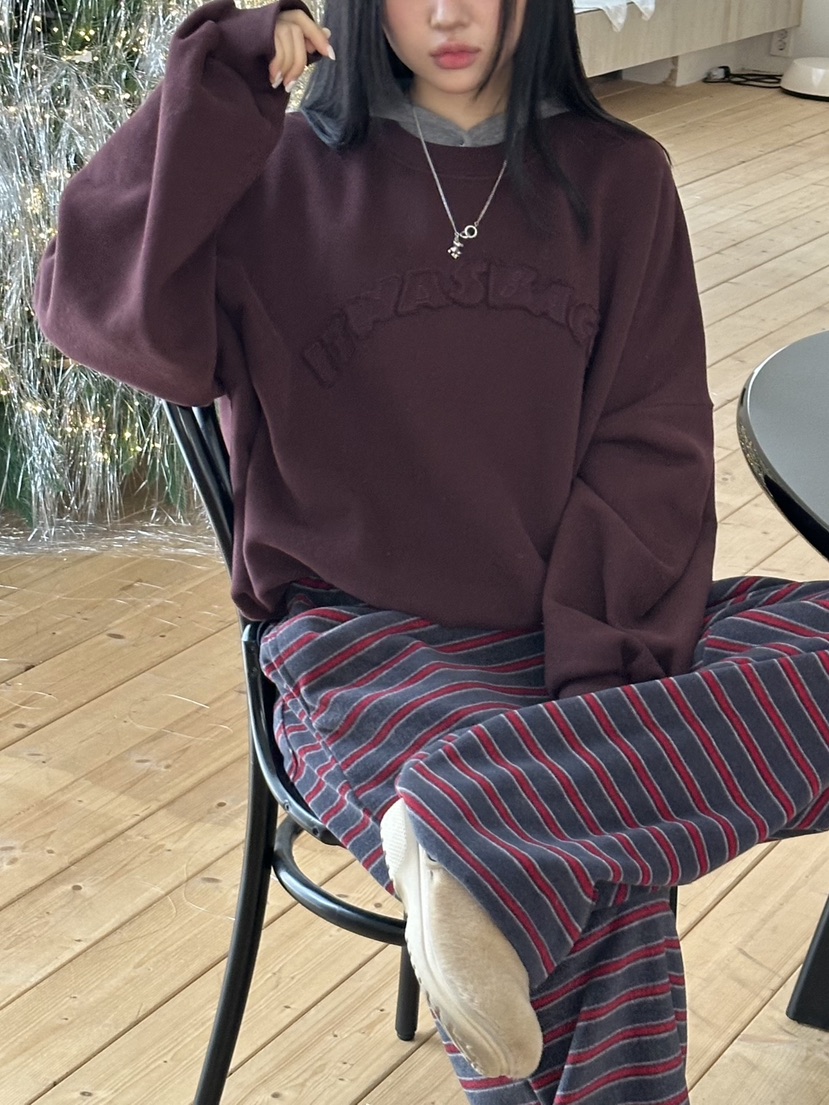 I MFACT韓國代購㊣女士新品推薦職業熱賣時尚人氣衛衣刺繡I MFACT衛衣圖色2