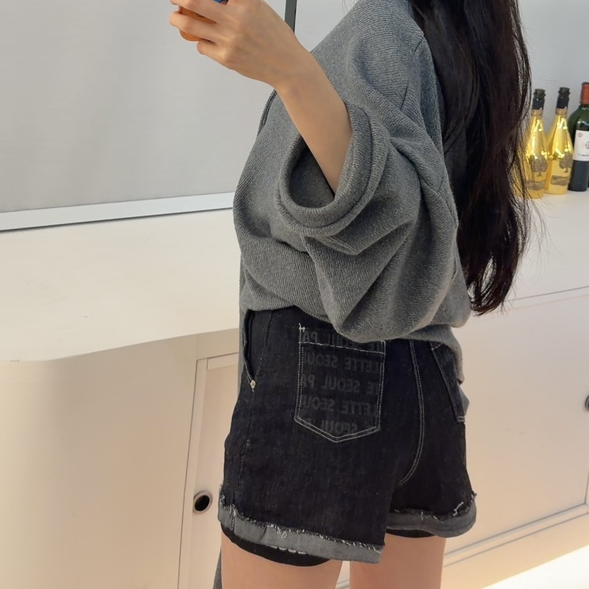 PALETTE-Q韓國代購㊣女士新品休閑25秋冬熱賣人氣推薦短褲PALETTE短褲