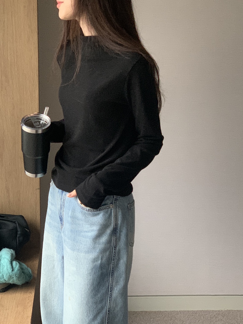 LOGARDEN韓國代購㊣女裝新款熱賣25秋冬推薦人氣長袖T恤柔軟LO GARDEN長袖T恤