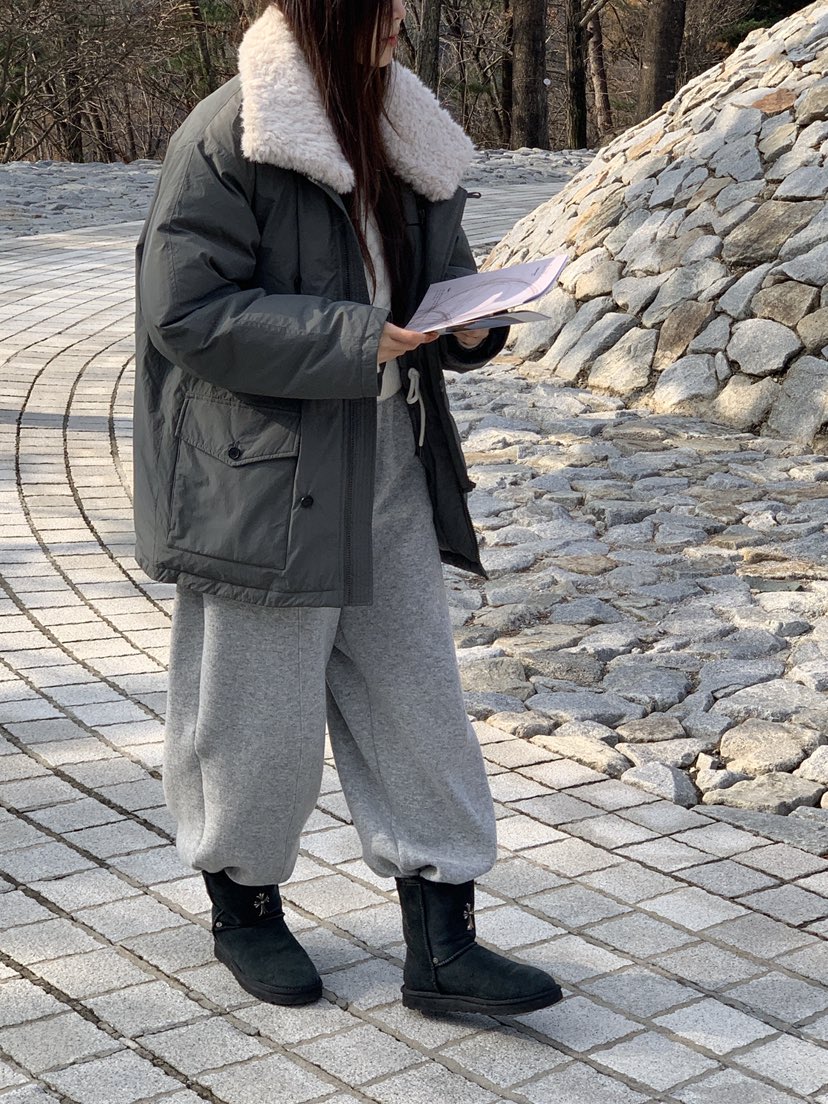 LOGARDEN東大門㊣代購女裝新品人氣短款羽絨服毛領可拆可拆卸LO GARDEN短款羽絨服