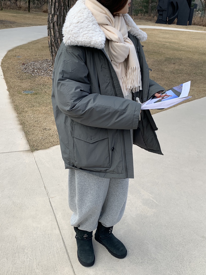 LOGARDEN東大門㊣代購女裝新品人氣短款羽絨服毛領可拆可拆卸LO GARDEN短款羽絨服