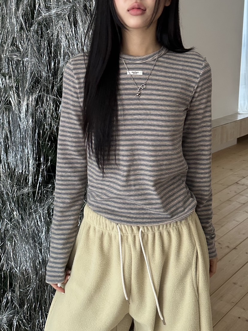 I MFACT東大門㊣實拍女士新品時尚熱賣職業休閑推薦長袖T恤I MFACT長袖T恤