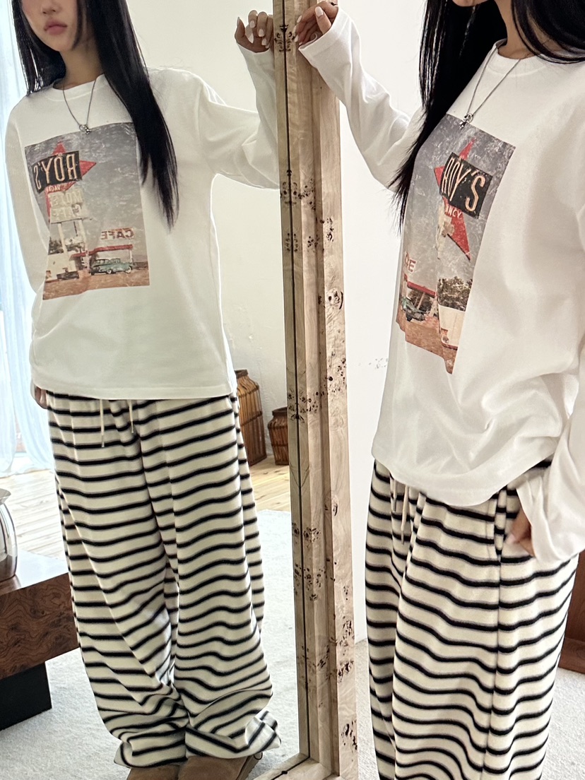 I MFACT東大門㊣直郵女裝新款人氣熱賣推薦25秋冬時尚長袖T恤I MFACT長袖T恤