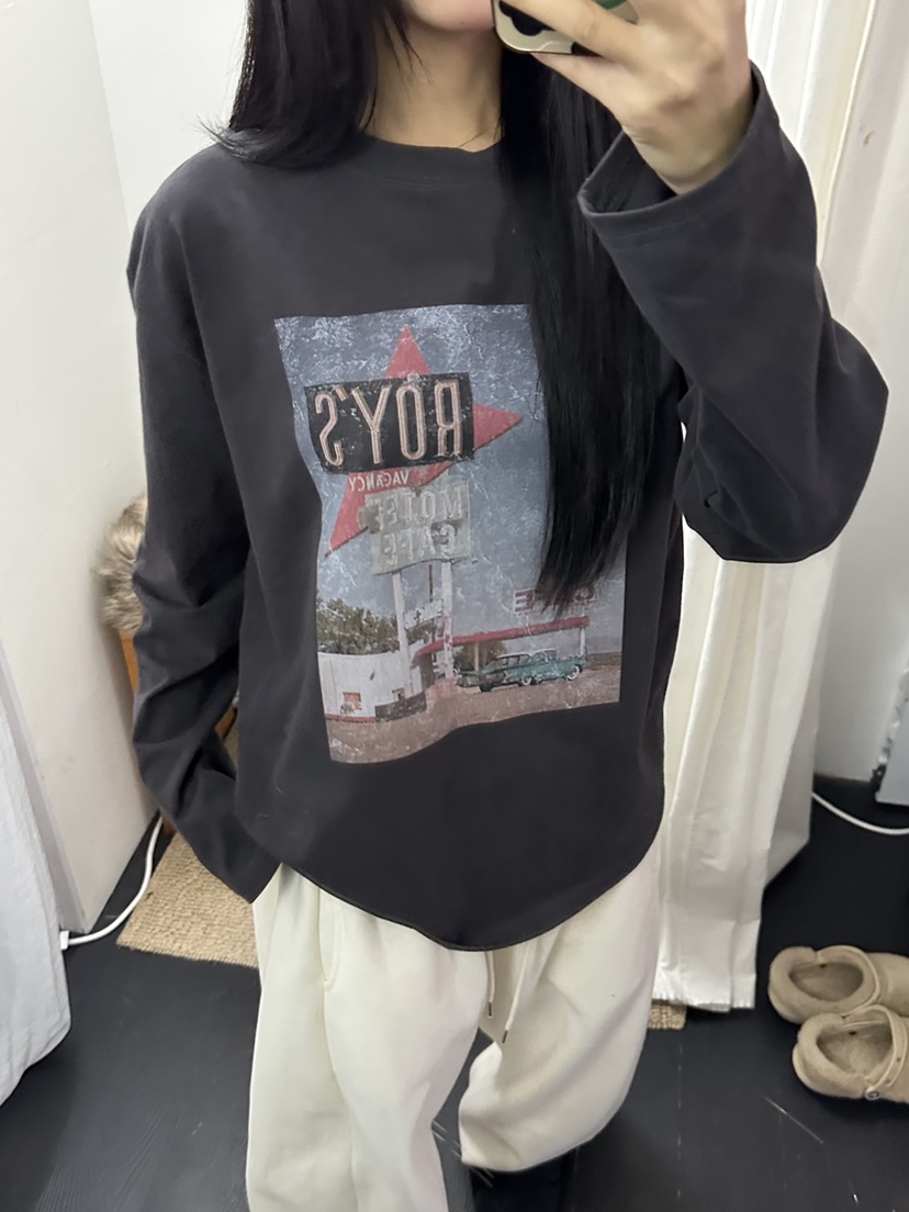 I MFACT東大門㊣直郵女裝新款人氣熱賣推薦25秋冬時尚長袖T恤I MFACT長袖T恤