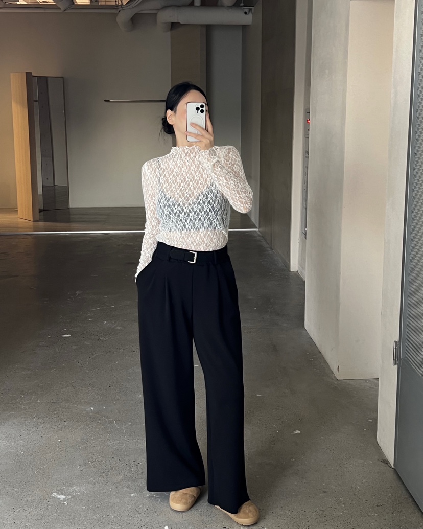 VERNI韓國代購㊣女士新款25秋冬時尚熱賣人氣職業推薦長袖T恤VERNI長袖T恤