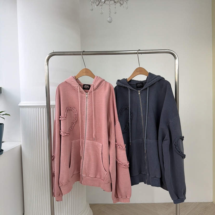 PALETTE-Q韓國代購㊣女裝新款25秋冬時尚休閑職業夾克拉鏈PALETTE-Q夾克