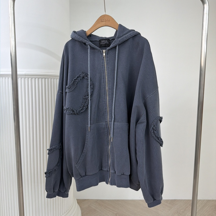 PALETTE-Q韓國代購㊣女裝新款25秋冬時尚休閑職業夾克拉鏈PALETTE-Q夾克圖色2