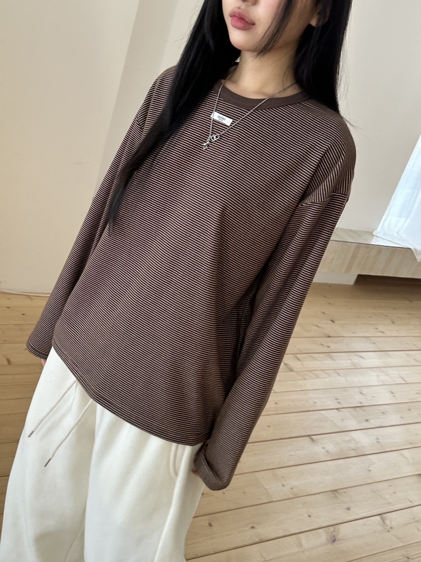 I MFACT韓國代購㊣女士新品推薦熱賣時尚職業人氣25秋冬長袖T恤I MFACT長袖T恤