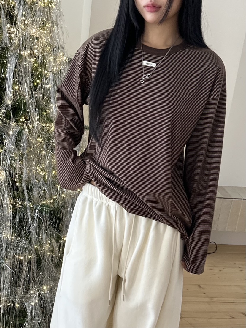 I MFACT韓國代購㊣女士新品推薦熱賣時尚職業人氣25秋冬長袖T恤I MFACT長袖T恤