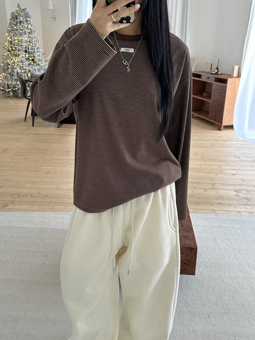 I MFACT韓國代購㊣女士新品推薦熱賣時尚職業人氣25秋冬長袖T恤I MFACT長袖T恤