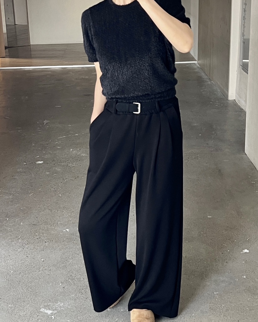 VERNI東大門㊣代購女裝新品推薦時尚人氣休閑褲不含腰帶加絨VERNI休閑褲