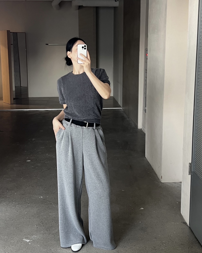 VERNI東大門㊣代購女裝新品推薦時尚人氣休閑褲不含腰帶加絨VERNI休閑褲