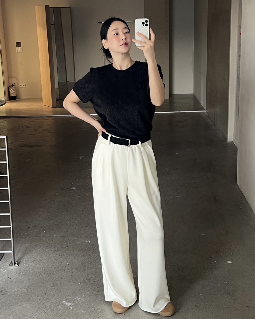 VERNI東大門㊣代購女裝新品推薦時尚人氣休閑褲不含腰帶加絨VERNI休閑褲