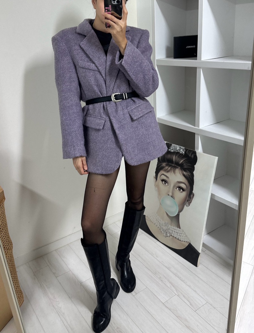 SOUIT東大門㊣直郵女裝新品職業時尚熱賣25秋冬人氣夾克羊毛SOUIT by mabel-L夾克