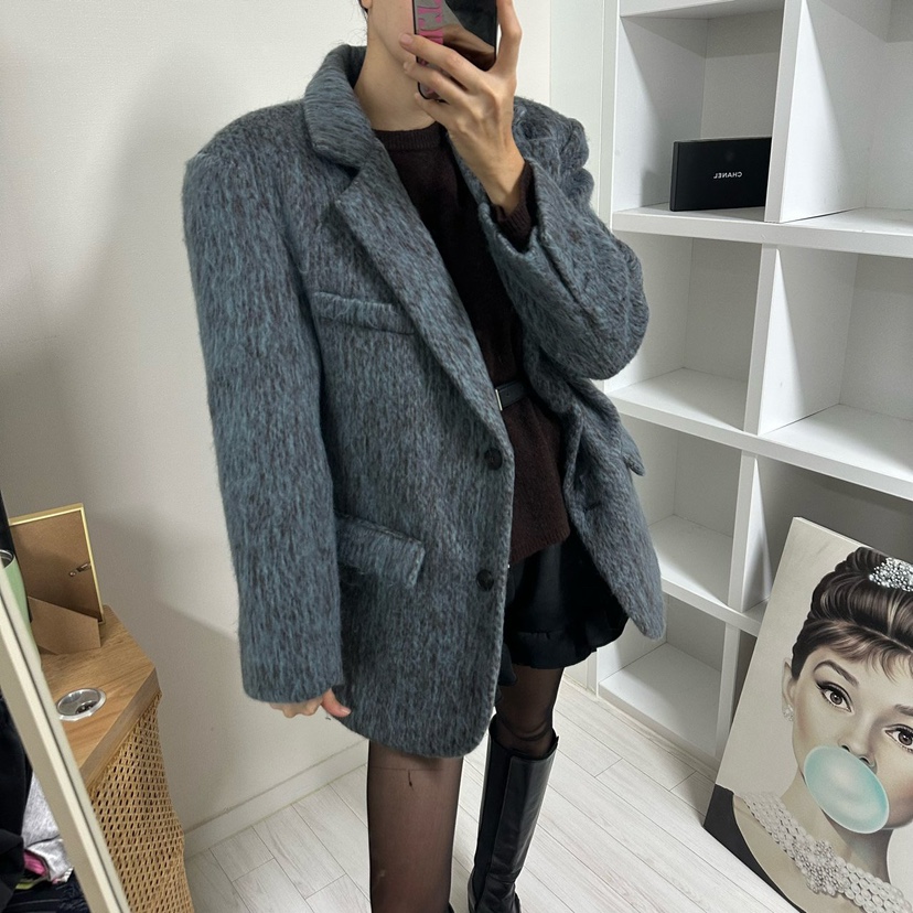 SOUIT東大門㊣直郵女裝新品職業時尚熱賣25秋冬人氣夾克羊毛SOUIT by mabel-L夾克