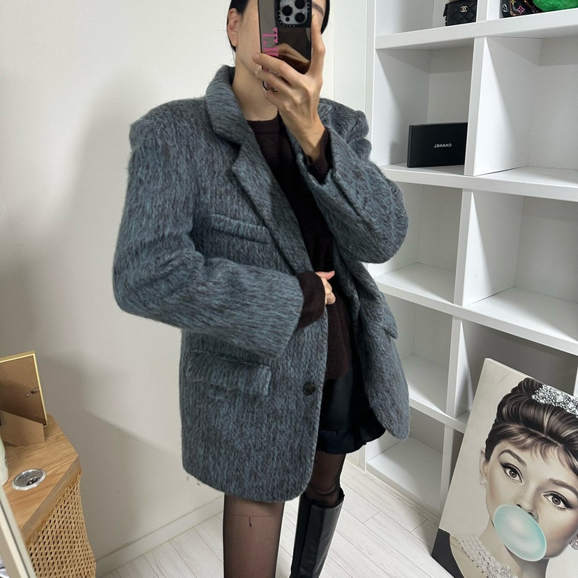 SOUIT東大門㊣直郵女裝新品職業時尚熱賣25秋冬人氣夾克羊毛SOUIT by mabel-L夾克