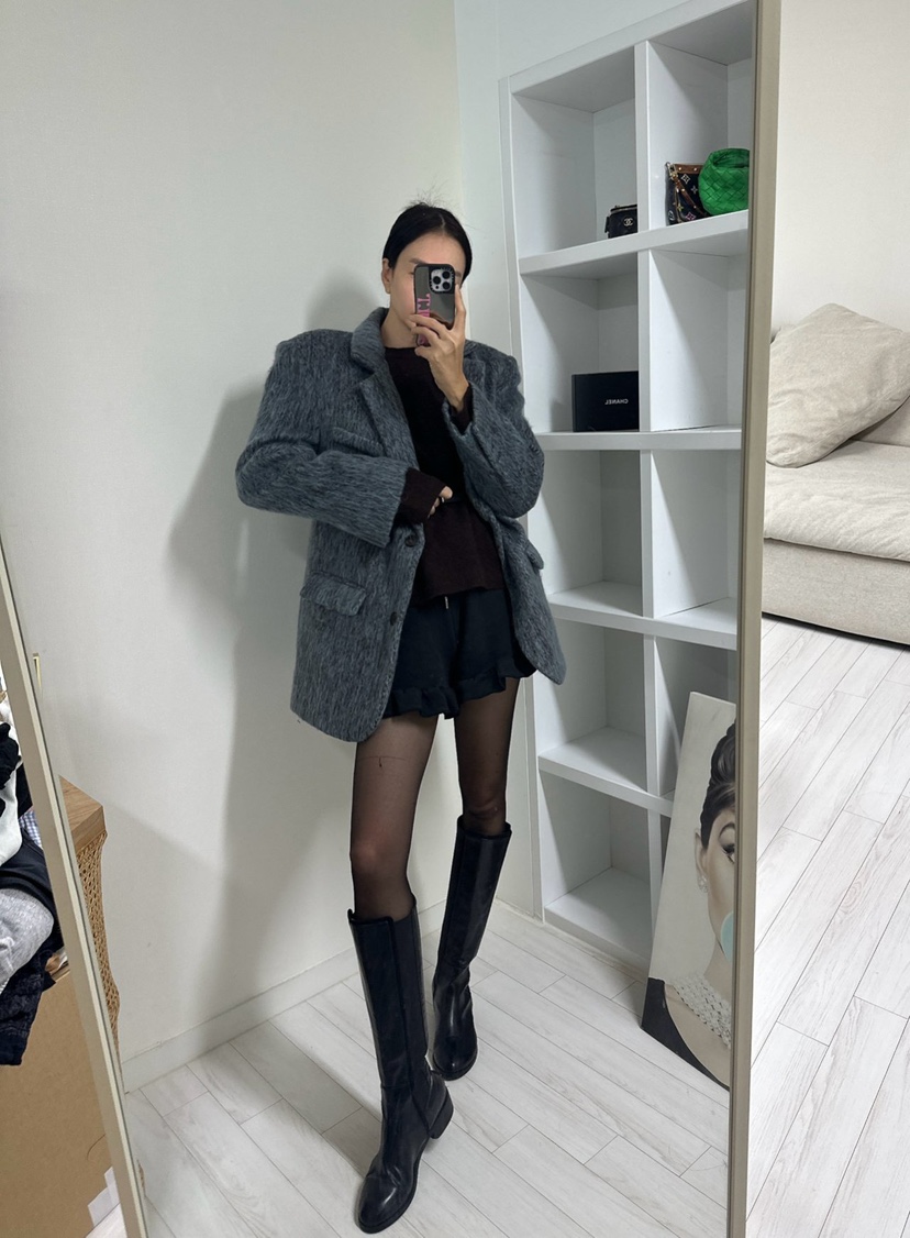 SOUIT東大門㊣直郵女裝新品職業時尚熱賣25秋冬人氣夾克羊毛SOUIT by mabel-L夾克