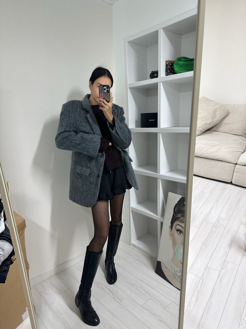 SOUIT東大門㊣直郵女裝新品職業時尚熱賣25秋冬人氣夾克羊毛SOUIT by mabel-L夾克