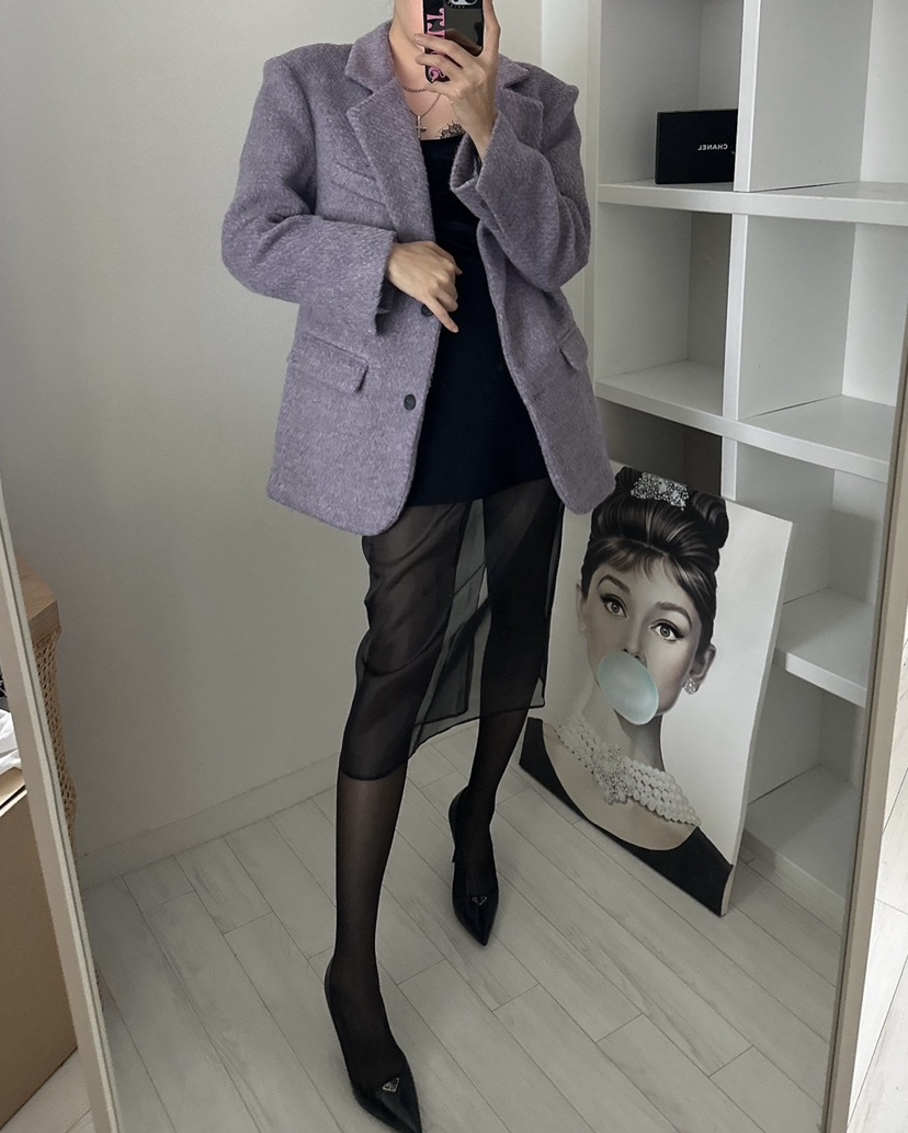 SOUIT東大門㊣直郵女裝新品職業時尚熱賣25秋冬人氣夾克羊毛SOUIT by mabel-L夾克