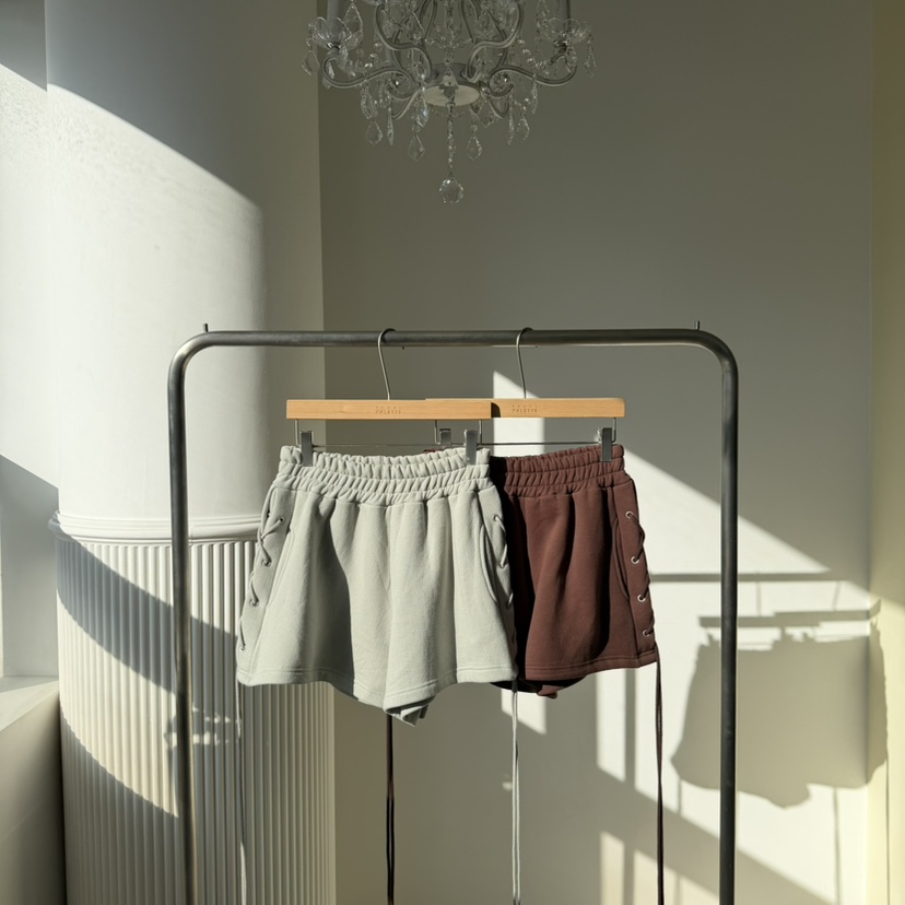 PALETTE-Q東大門㊣代購女士新款人氣推薦25秋冬熱賣短褲鏤空PALETTE短褲