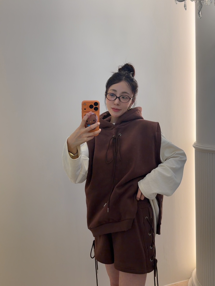 PALETTE-Q東大門㊣代購女士新款人氣推薦25秋冬熱賣短褲鏤空PALETTE短褲