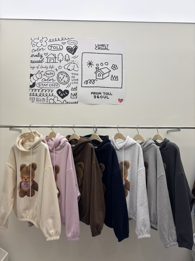 TOLL東大門㊣實拍女士新款人氣職業推薦熱賣休閑25秋冬衛衣TOLL衛衣