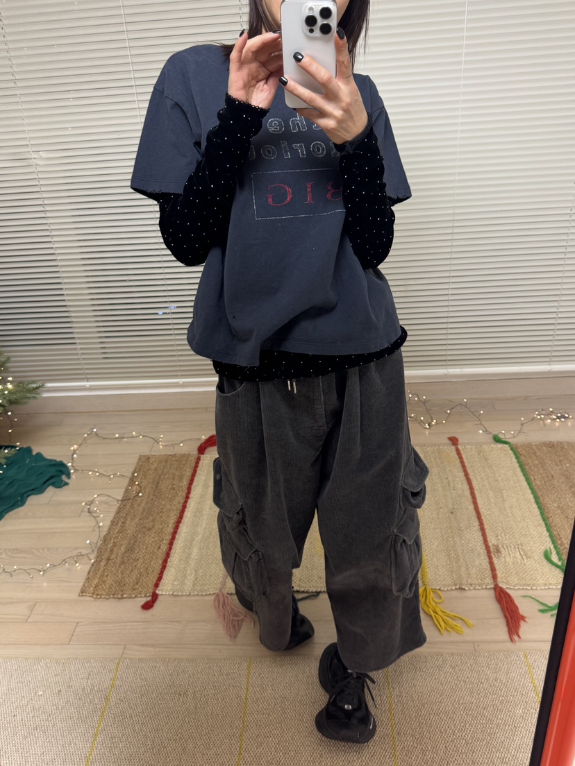 FRANC—L韓國代購㊣女士新款人氣休閑推薦熱賣25秋冬長袖T恤FRANC長袖T恤