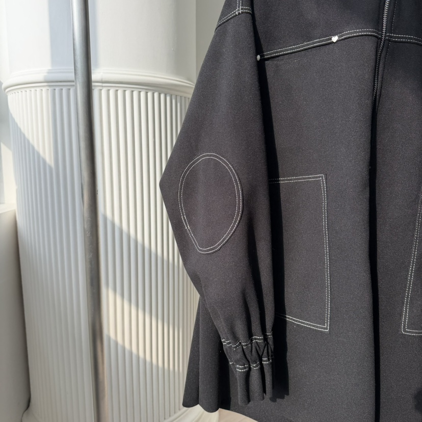 PALETTE-Q韓國直郵㊣女裝新款職業25秋冬熱賣夾克斗篷拉鏈PALETTE夾克