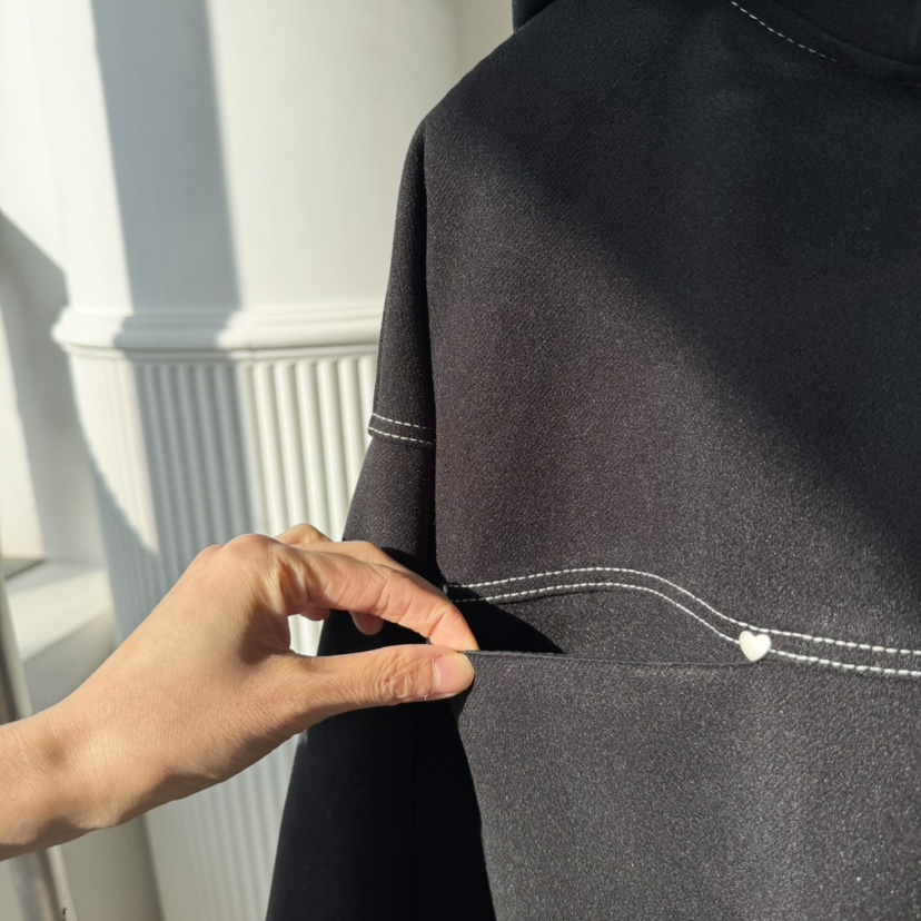 PALETTE-Q韓國直郵㊣女裝新款職業25秋冬熱賣夾克斗篷拉鏈PALETTE夾克