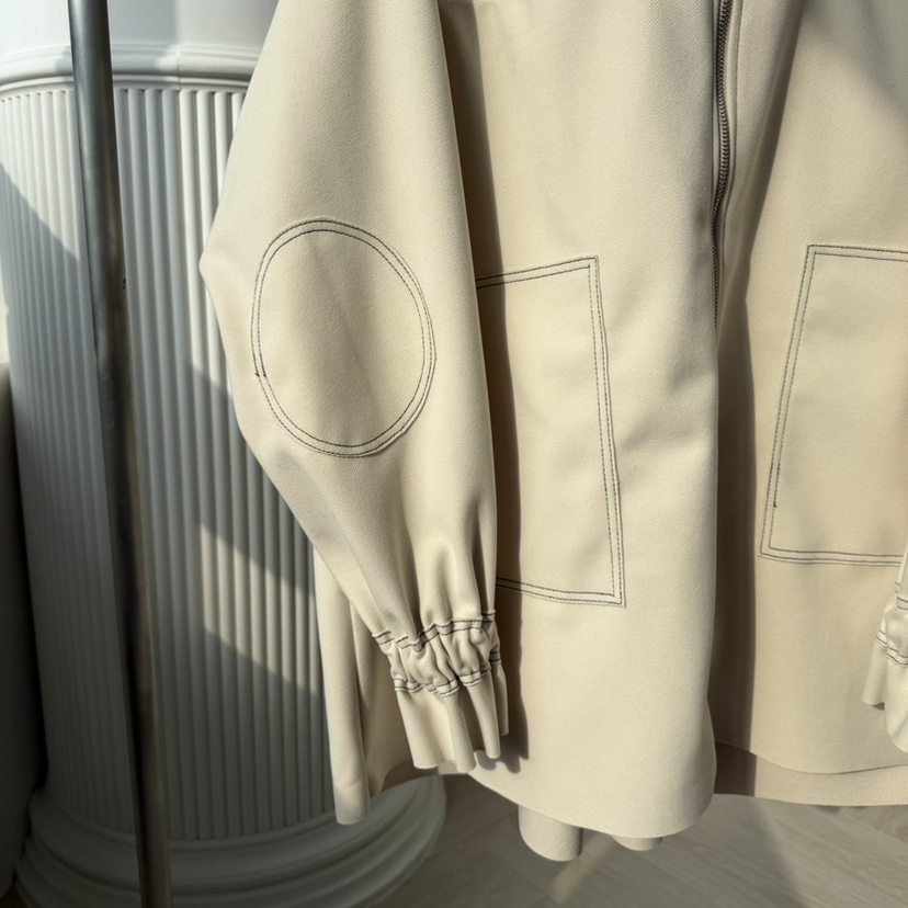 PALETTE-Q韓國直郵㊣女裝新款職業25秋冬熱賣夾克斗篷拉鏈PALETTE夾克