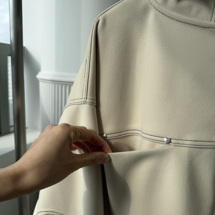 PALETTE-Q韓國直郵㊣女裝新款職業25秋冬熱賣夾克斗篷拉鏈PALETTE夾克