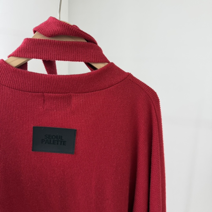 PALETTE-Q東大門㊣直郵女裝新品25秋冬熱賣人氣衛衣V領圍巾PALETTE-Q衛衣