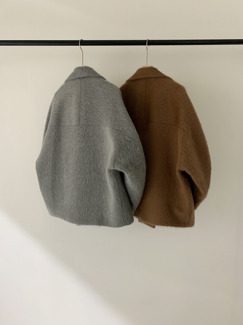 LOGARDEN韓國直郵㊣女士新品推薦25秋冬時尚熱賣短款大衣狐貍LO GARDEN短款大衣