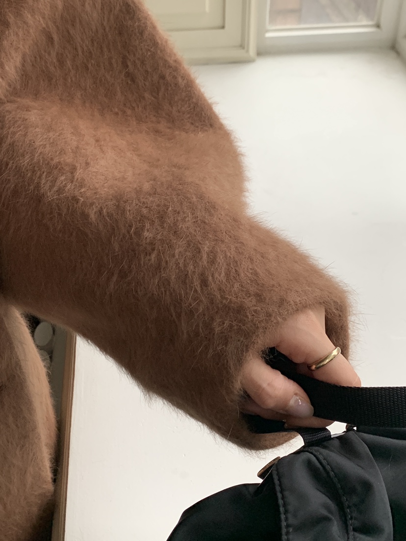 LOGARDEN韓國直郵㊣女士新品推薦25秋冬時尚熱賣短款大衣狐貍LO GARDEN短款大衣